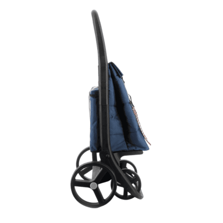 rolser, klappbarer einkaufstrolley "wallaby tweed", azul, 4 räder