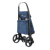 rolser, klappbarer einkaufstrolley "wallaby tweed", azul, 4 räder