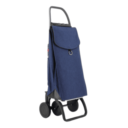 rolser, klappbarer einkaufstrolley "wallaby tweed", azul, 4 räder