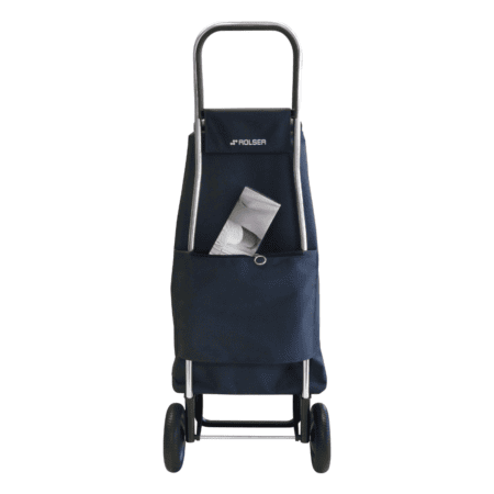 rolser, klappbarer einkaufstrolley "wallaby tweed", azul, 4 räder