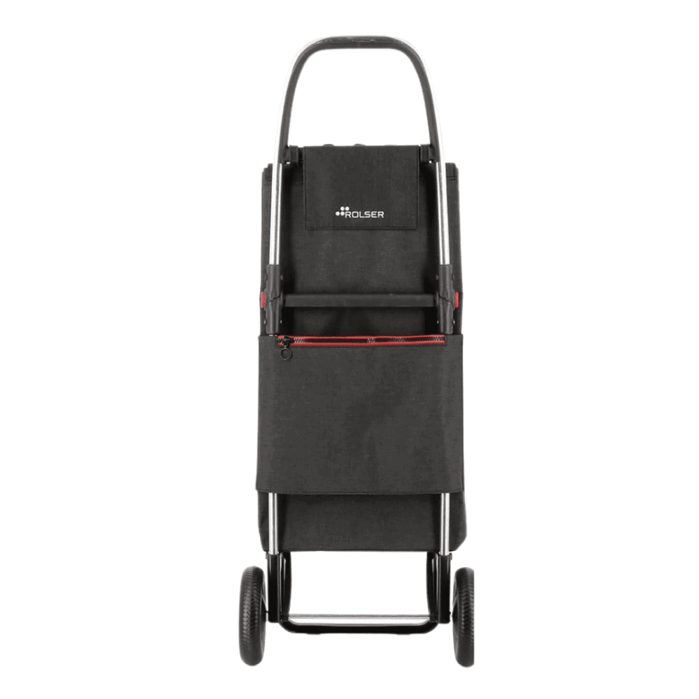 Rolser Saquet LN Einkaufstrolley – Aluminium, 2 Räder, Faltbar, Mit Großer Tasche & Kordelzug Für Strand, Einkauf & Fitness