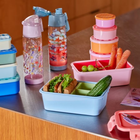 rice 4er-set quadratische lunchboxen, blau (kopie)