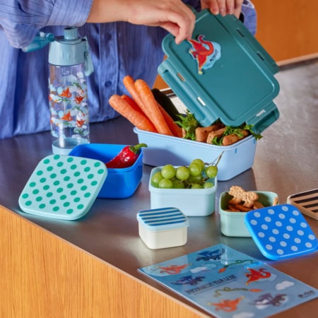 rice 3er-set runde lunchboxen mit punkten, 3 größen (kopie)