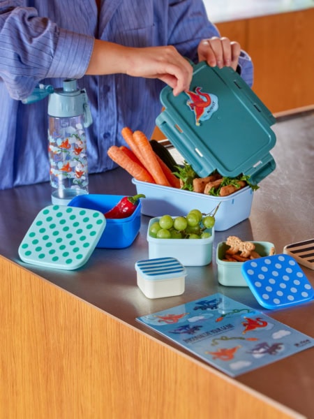 rice 3er-set runde lunchboxen mit punkten, 3 größen (kopie)