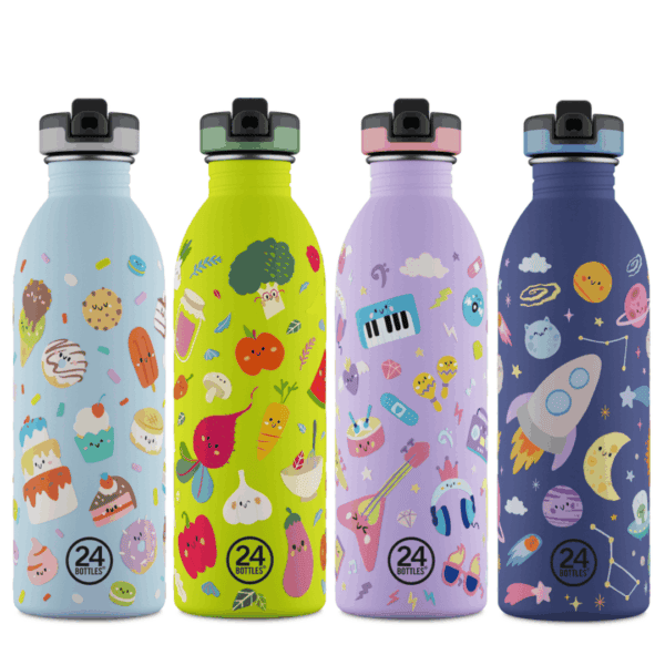 24bottles trinkflasche kids 500 ml mit sportverschluss - diverse motive