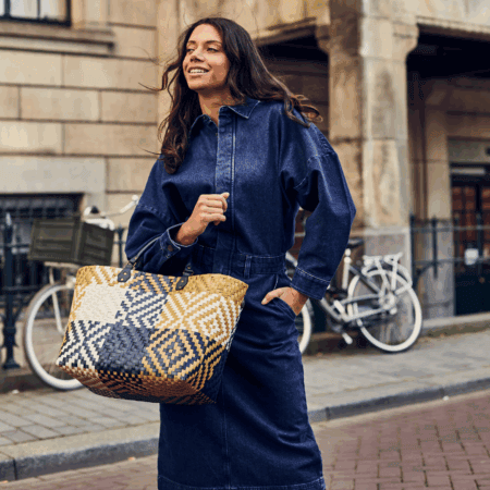 handed by flechtkorb paris shopper, dutch blue (kopie)