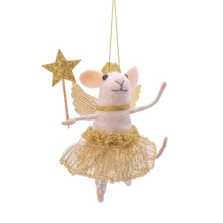 sass & belle christbaumanhänger aus filz „doctor mouse“