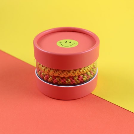 ava & yves kinder-armband "smiley", orange/rosa (kopie)
