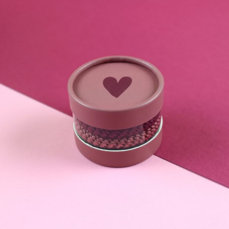 ava & yves haargummi-set mit geschenkbox, fuchsia/türkis (kopie)