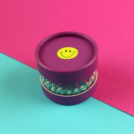 ava & yves kinder-armband "smiley", orange/rosa (kopie)