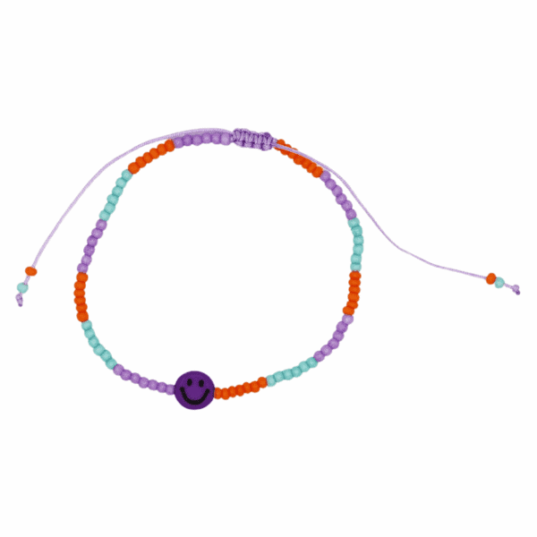 ava & yves kinder-armband "smiley", orange/rosa (kopie)