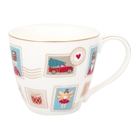 greengate tasse ‘xmas letter' pale blue (kopie)