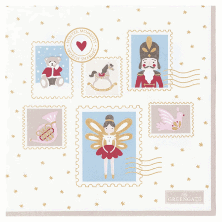 greengate papierservietten ‘leonora’ christmas white (kopie)