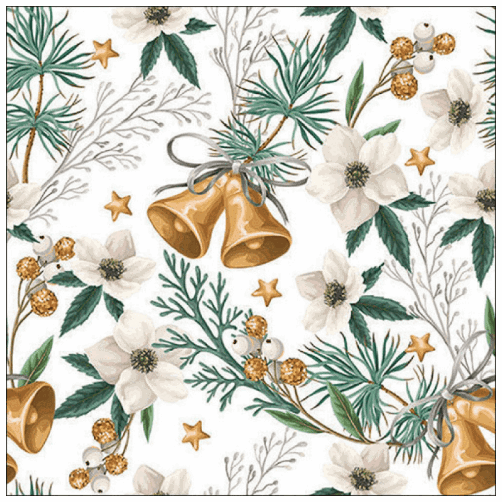 ambiente, papierservietten "eucalyptus and fern bouquet", 33 cm (kopie)