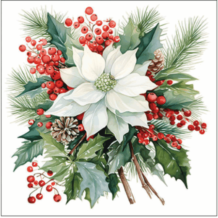 ambiente, papierservietten "eucalyptus and fern bouquet", 33 cm (kopie)