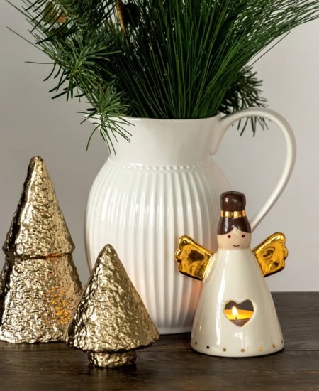 greengate teelichthalter "cindarella xmas" white, 3 größen (kopie)