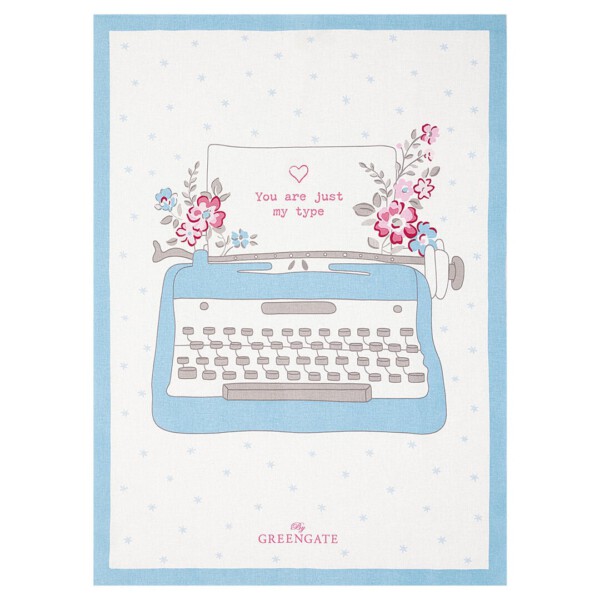 greengate geschirrtuch ‘xmas letter' white (printed) (kopie)