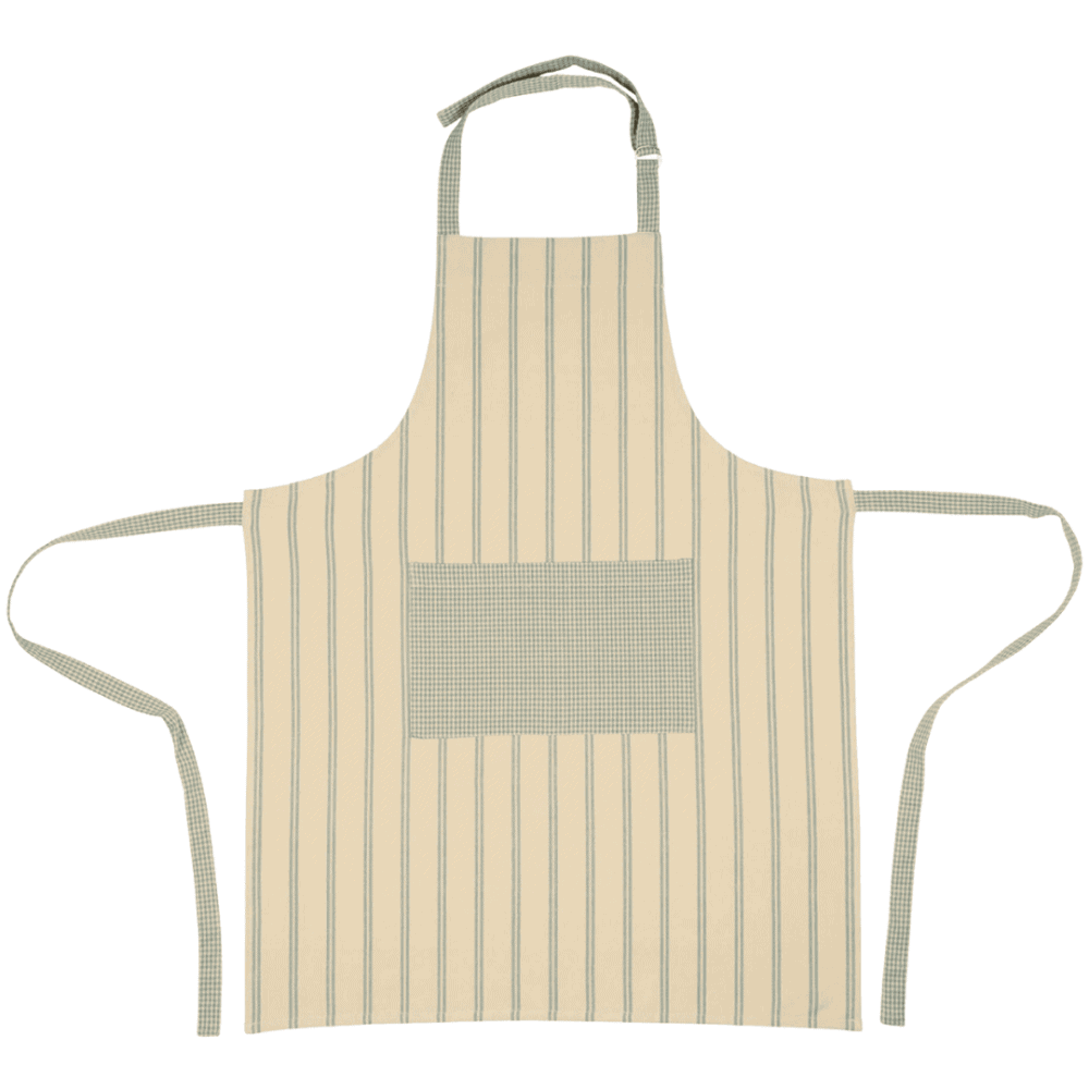 yliades schürze "campagne", sage-green