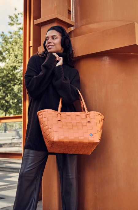 handed by flechtkorb paris shopper, soft peach (kopie)