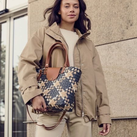 handed by flechtkorb paris shopper, soft peach (kopie)