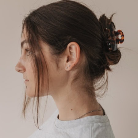 eulenschnitt haarspange "herz pearl", groß (kopie)