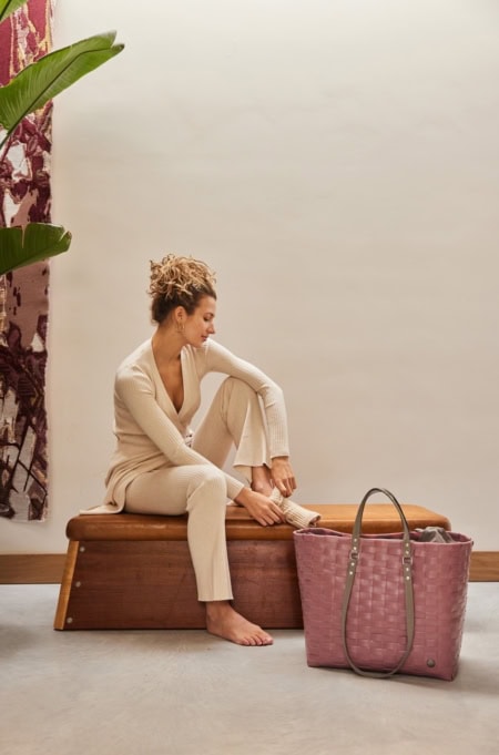 handed by flechtkorb paris shopper, soft peach (kopie)