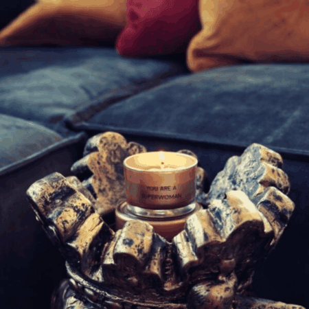 my flame duftkerze “wishing you lots of luck", amber's secret