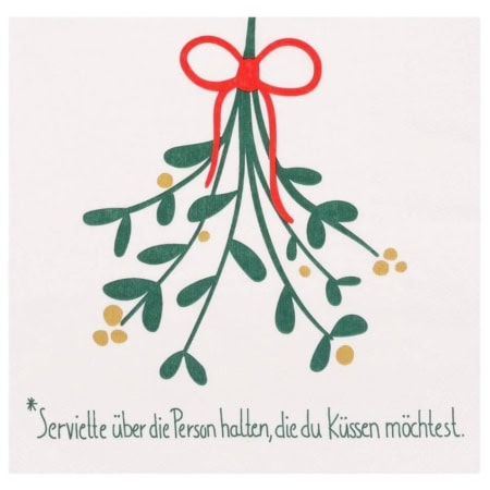 rÄder papierservietten “mistelzweig"
