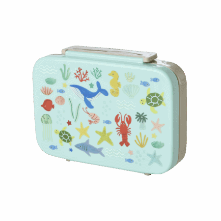 rice kinderteller "happy forest print", pink (kopie)