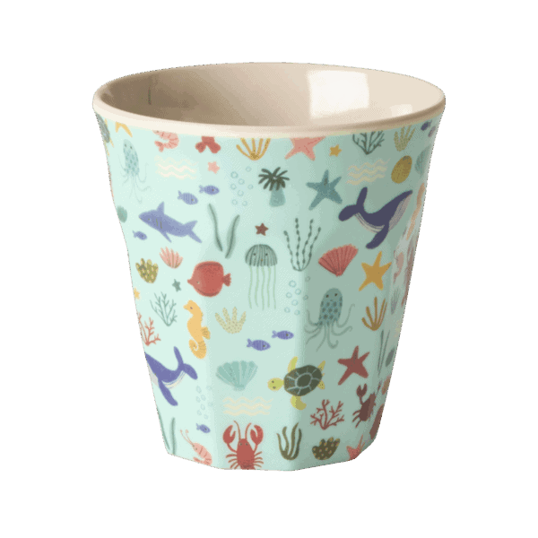 rice kinderteller "happy forest print", pink (kopie)