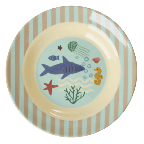 rice kinderteller "happy forest print", pink (kopie)