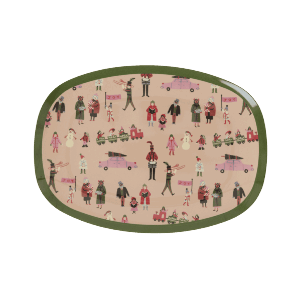 rice anhänger aus velours "herz" grün