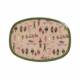 rice anhänger aus velours "herz" grün