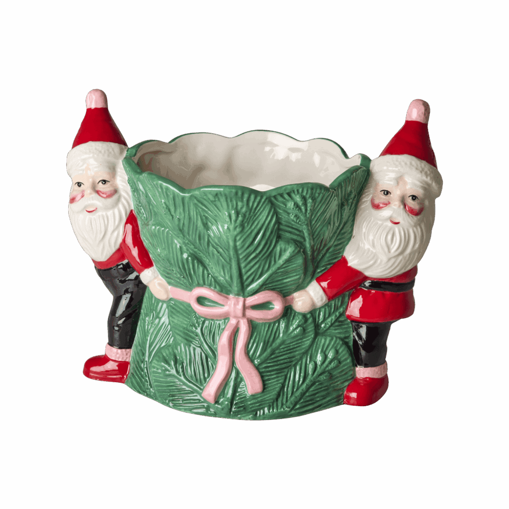 rice anhänger aus velours "herz" grün