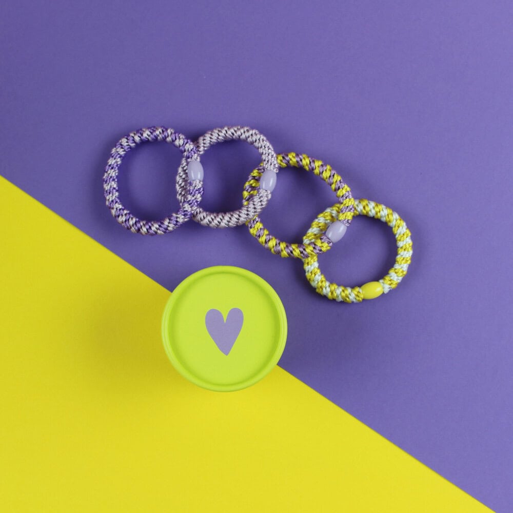 Haargummiset_Gelb_Flieder_Ava_Yves