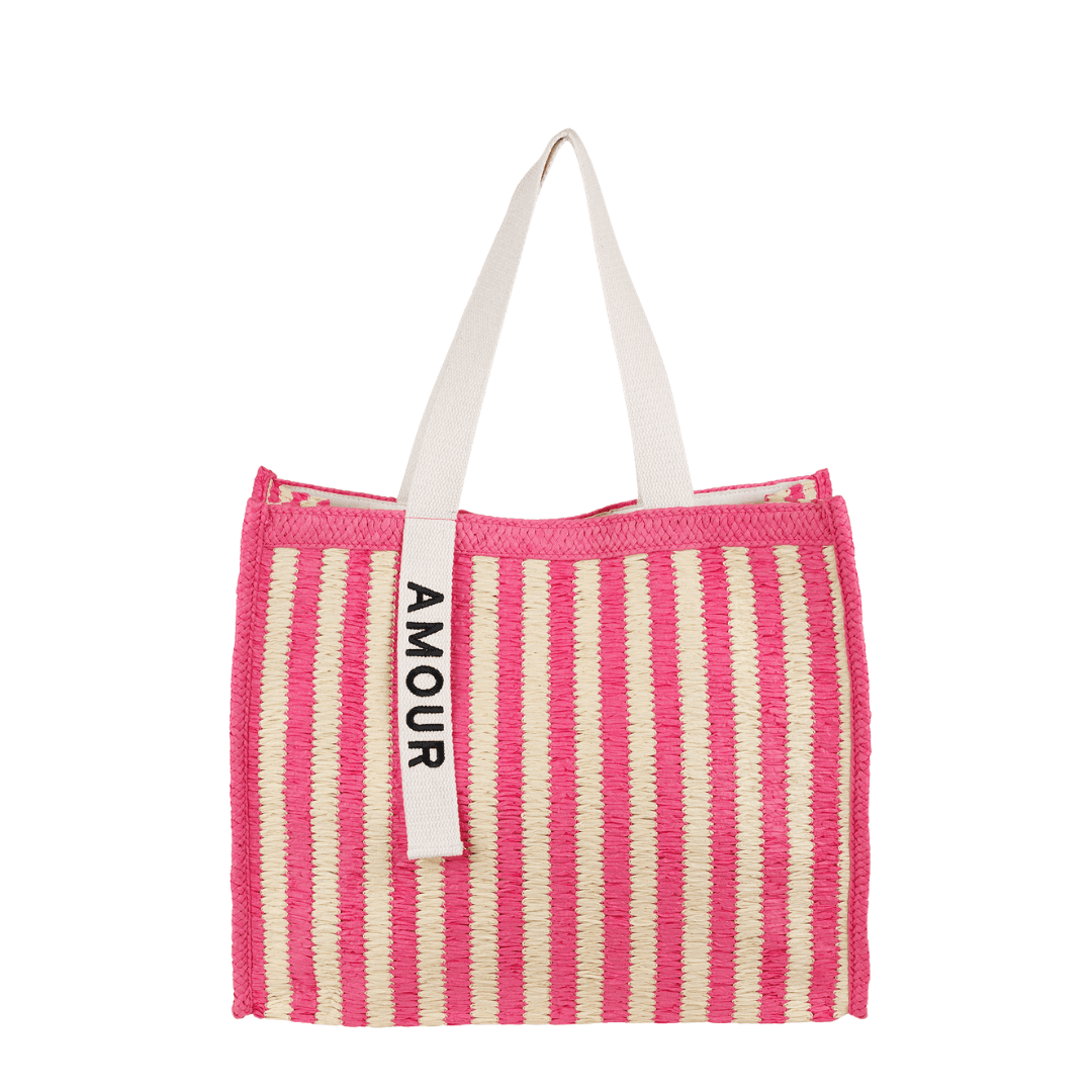 YLIADES Korbtasche „Solencia“, Pink
