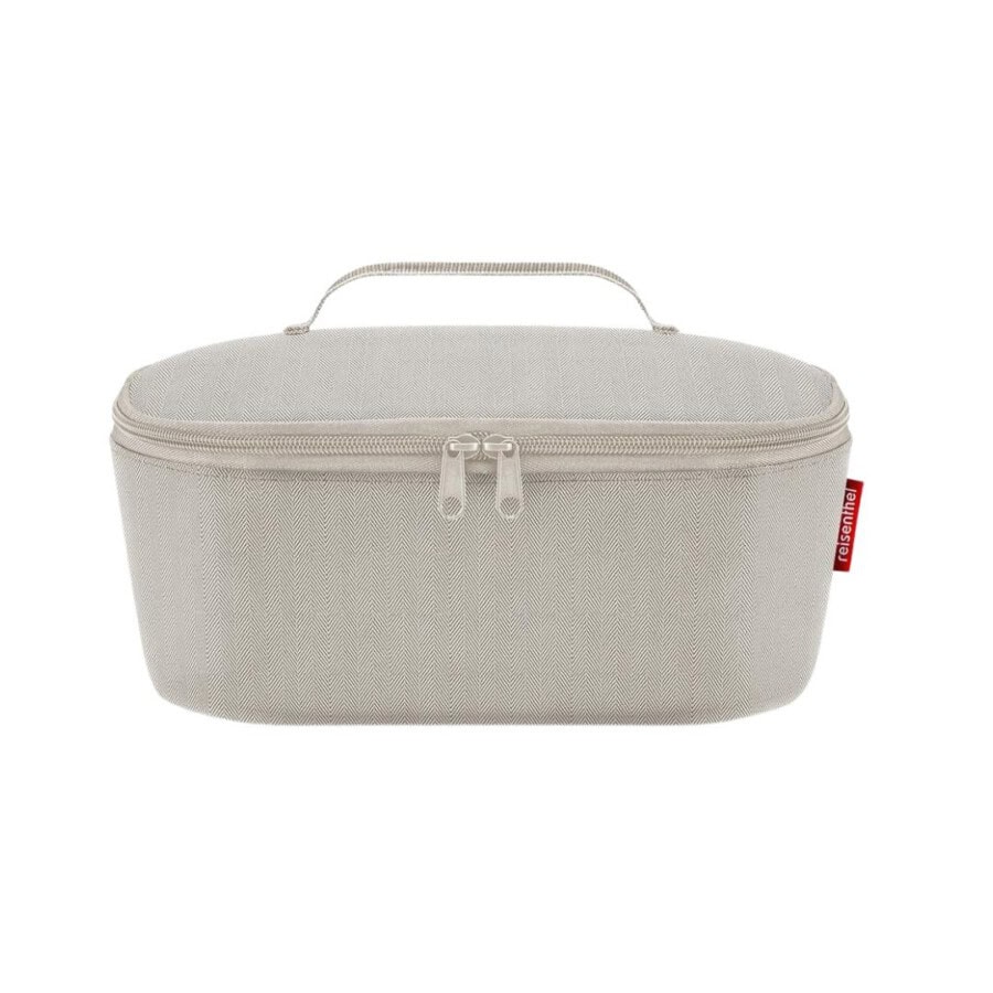 reisenthel-coolerbag-pocket-m-herringbone-sand