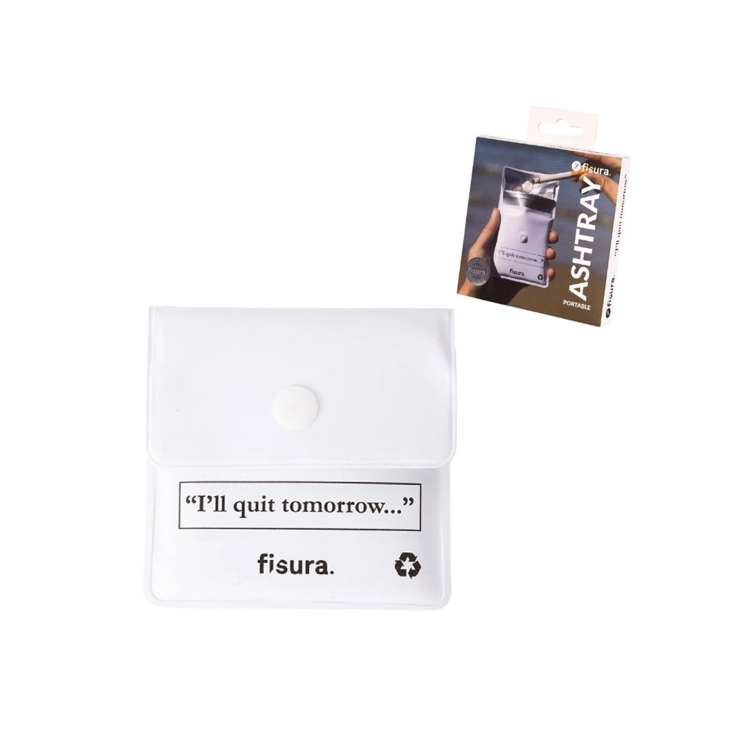 FISURA Tragbarer Aschenbecher „I will quit tomorrow“