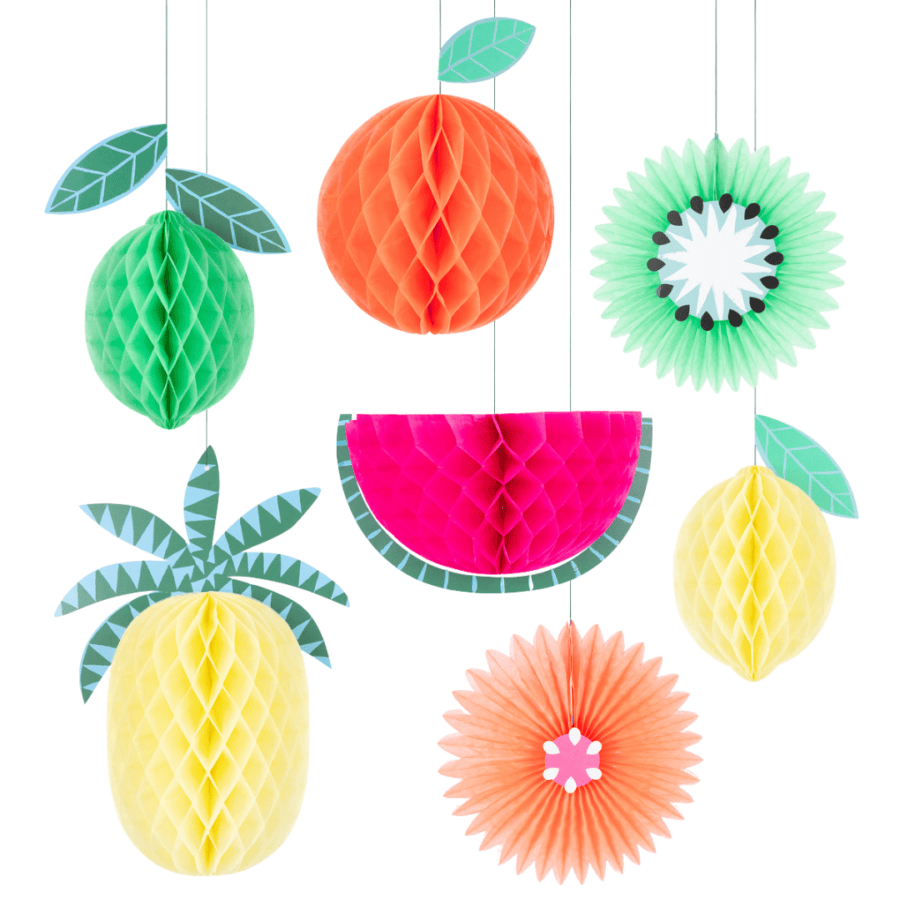 MERI-Tropical-Fruit-Honeycomb-Decorations
