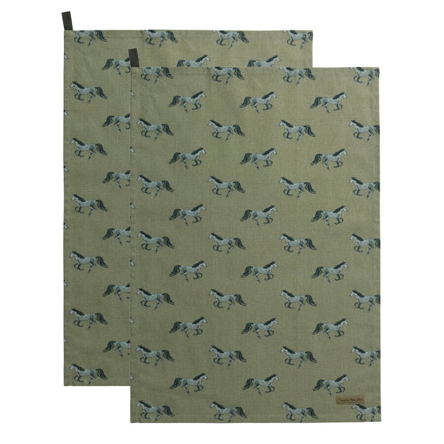 Sophie-Allport-Tea-Towel-Grey-Horse