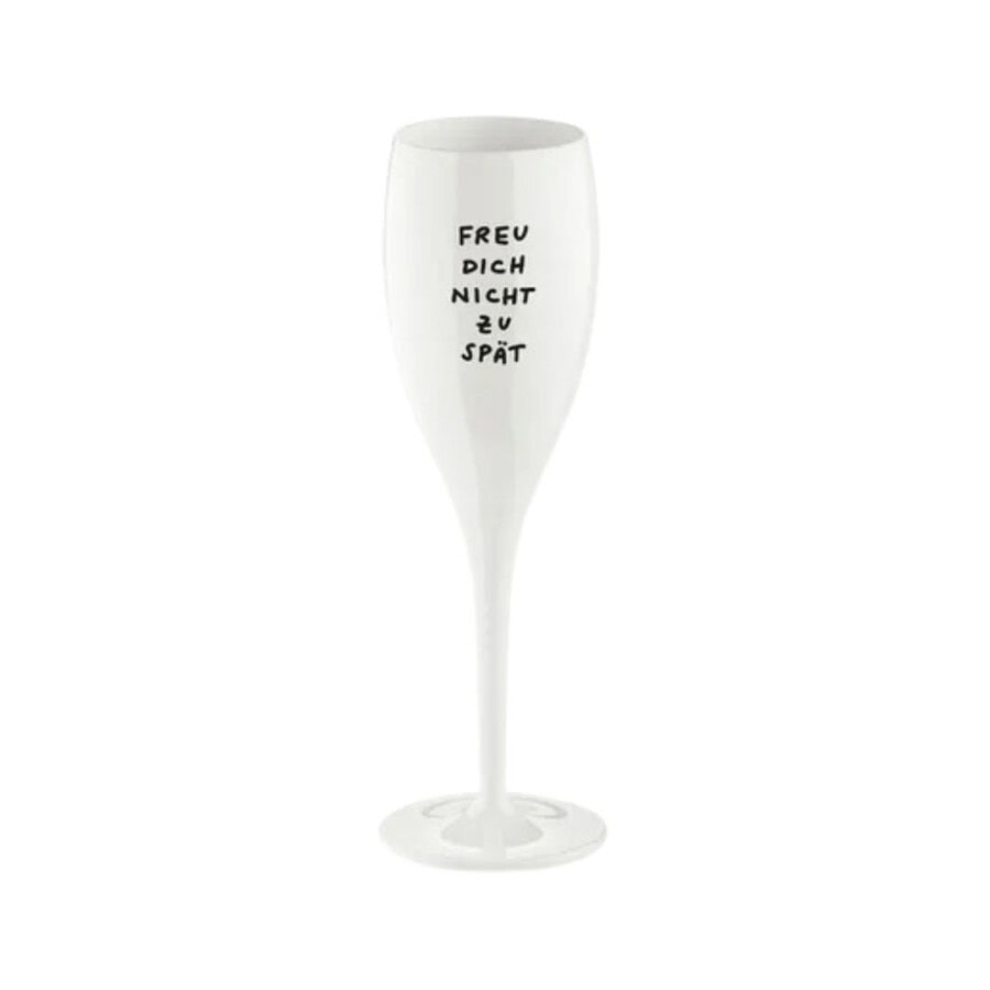 koziol-melamin-glas-freu-dich-nicht-zu-spaet