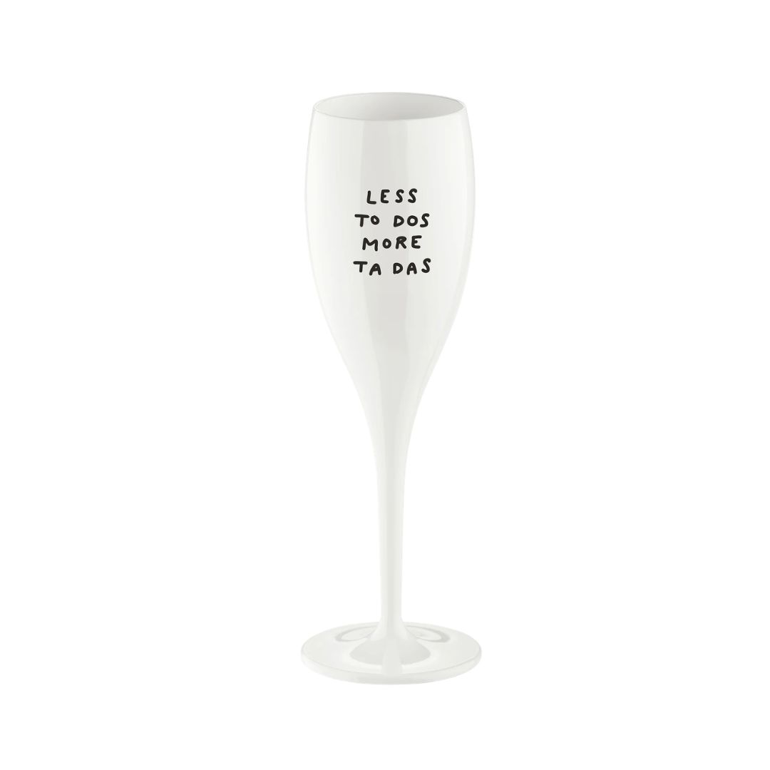 KOZIOL Sektglas „Less to do, more ta das”, 100 ml