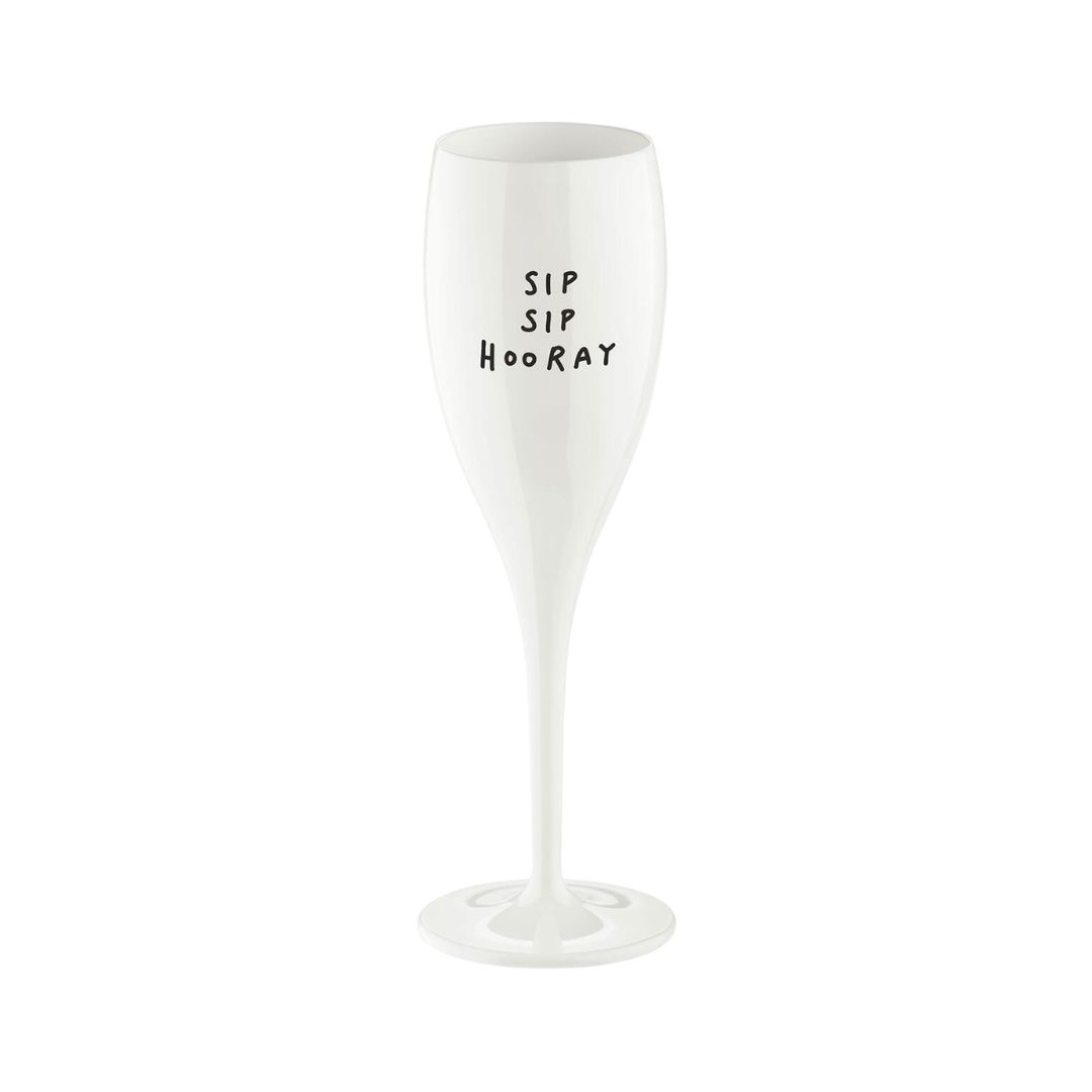 KOZIOL Sektglas „Sip, Sip, Hooray”, 100 ml