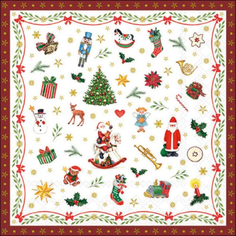 ambiente-serviette-33-ornaments-all-over-rot