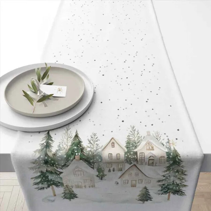 ambiente-tischlaeufer-snowy-houses