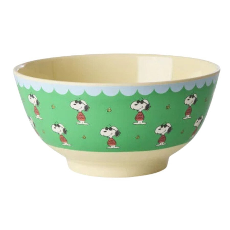 rice-schuessel-medium-snoopy-print-gruen