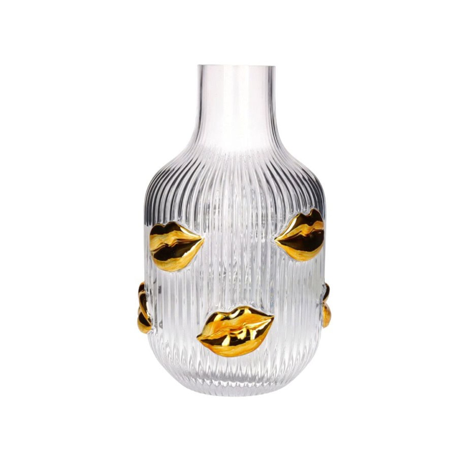 gift-company-glas-vase-lippen-transparent-gold-klein