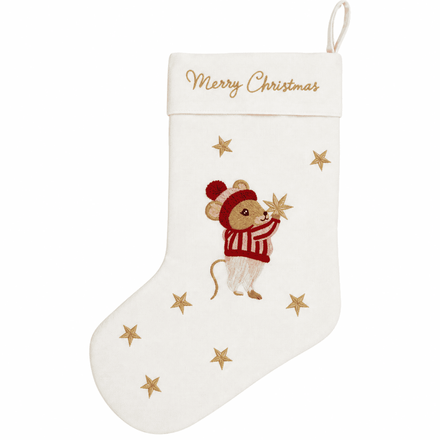 Greengate Stocking-Joanni-white-Xmas