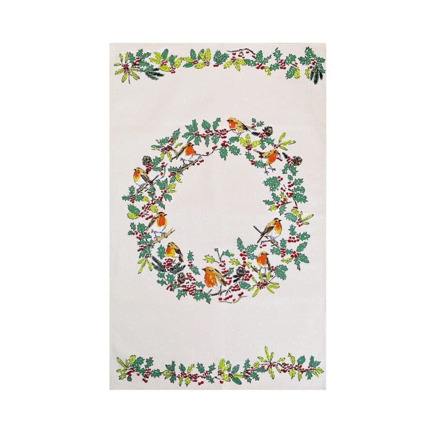Ulster-Weavers-Christmas-Robins-Cotton-Tea-Towel