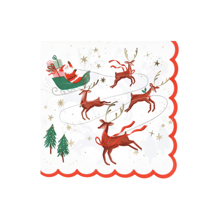 Meri-Santa-Sleigh-Reindeer-Napkins